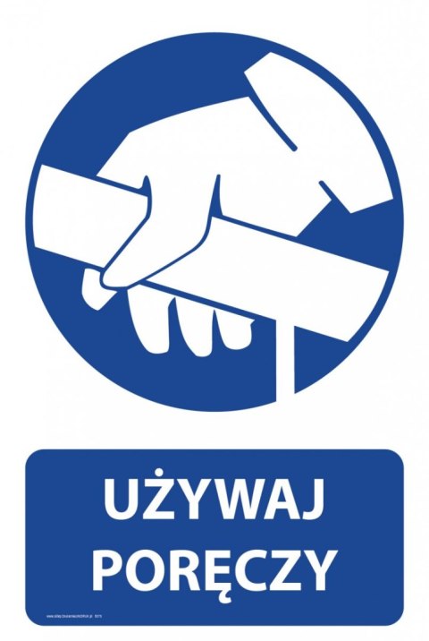 Tablica PVC 20x30 cm UŻYWAJ PORĘCZY Tablica PVC 20x30 cm UŻYWAJ PORĘCZY