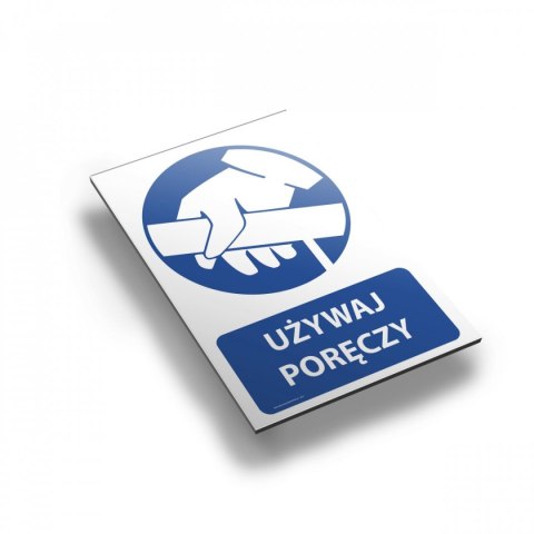 Tablica PVC 20x30 cm UŻYWAJ PORĘCZY Tablica PVC 20x30 cm UŻYWAJ PORĘCZY