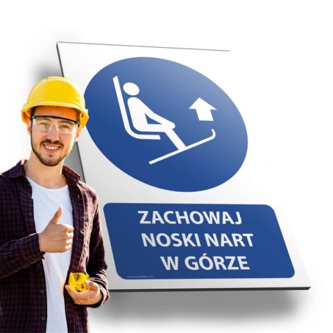 Tablica PVC 20x30 cm ZACHOWAJ NOSKI NART W GÓRZE Tablica PVC 20x30 cm ZACHOWAJ NOSKI NART W GÓRZE