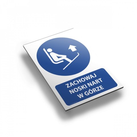 Tablica PVC 20x30 cm ZACHOWAJ NOSKI NART W GÓRZE Tablica PVC 20x30 cm ZACHOWAJ NOSKI NART W GÓRZE