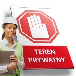 Tablica PVC 20x30cm TEREN PRYWATNY