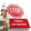 Tablica PVC 20x30cm TEREN PRYWATNY