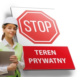 Tablica PVC 20x30cm TEREN PRYWATNY
