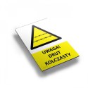 Tablica PVC 20x30cm UWAGA DRUT KOLCZASTY
