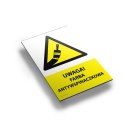 Tablica PVC 20x30cm UWAGA FARBA ANTYWSPINACZKOWA