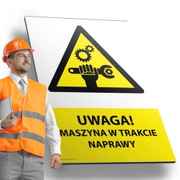 Tablica PVC 20x30cm UWAGA MASZYNA W TRAKCIE NAPRAWY