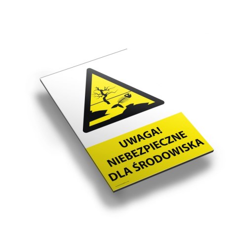 Tablica PVC 20x30cm UWAGA NIEBEZPIECZNE DLA ŚRODOWISKA Tablica PVC 20x30cm UWAGA NIEBEZPIECZNE DLA ŚRODOWISKA