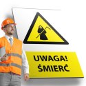 Tablica PVC 20x30cm UWAGA ŚMIERĆ Tablica PVC 20x30cm UWAGA ŚMIERĆ