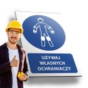 Tablica PVC 20x30cm UŻYWAJ WŁASNYCH OCHRANIACZY