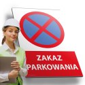 Tablica PVC 20x30cm ZAKAZ PARKOWANIA