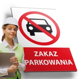 Tablica PVC 20x30cm ZAKAZ PARKOWANIA