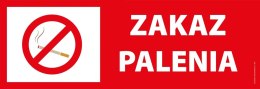 Tablica PVC 30x10 cm - ZAKAZ PALENIA