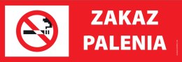 Tablica PVC 30x10 cm - ZAKAZ PALENIA