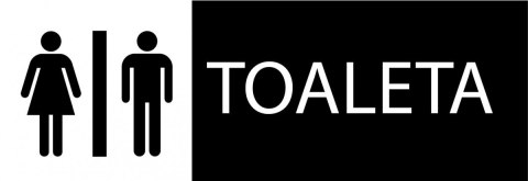 Tablica PVC 30x10cm - TOALETA Tablica PVC 30x10cm - TOALETA