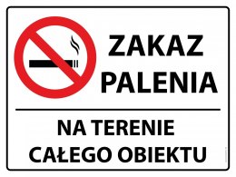 Tablica PVC 40x30 cm - ZAKAZ PALENIA