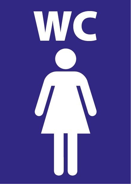 Tablica PVC 7x10cm - WC DAMSKIE Tablica PVC 7x10cm - WC DAMSKIE