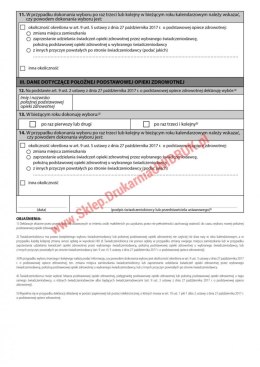 Deklaracja wyboru świadczeniodawcy - położna - druk
