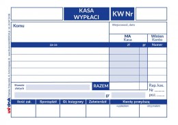 Druk KW - kasa wypłaci 1 kopia