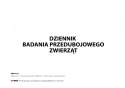 Dziennik badania przedubojowego zwierząt A4 - 50 kart