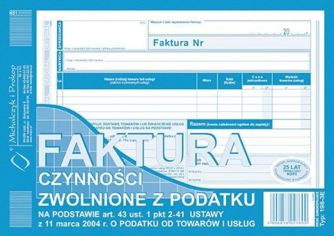 Faktura 198-3E Faktura 198-3E