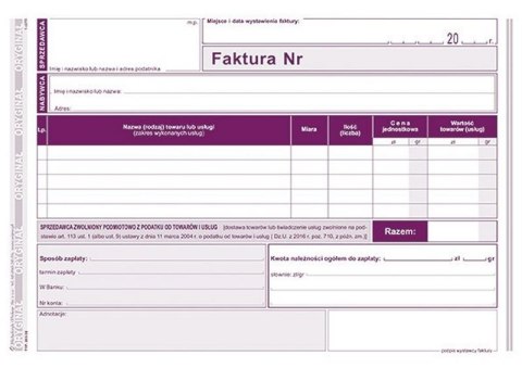 Faktura 203-3E Faktura 203-3E