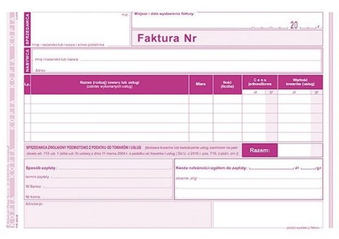 Faktura 203-3E Faktura 203-3E