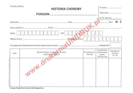Historia Choroby - druk
