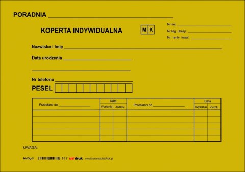 Koperta Indywidualna B5 90g - brązowa Koperta Indywidualna B5 90g - brązowa