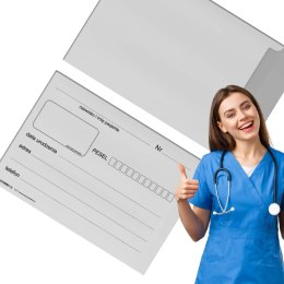 Koperta na dokumentację medyczną pacjenta B5 HK 90g biała
