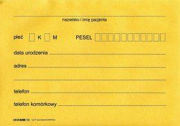 Koperta na dokumentację medyczną pacjenta B5 HK 90g brązowa