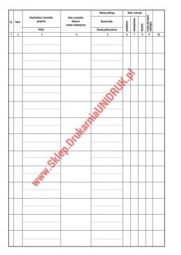 Książka Gabinetu Zabiegowego A4 - 100 kart