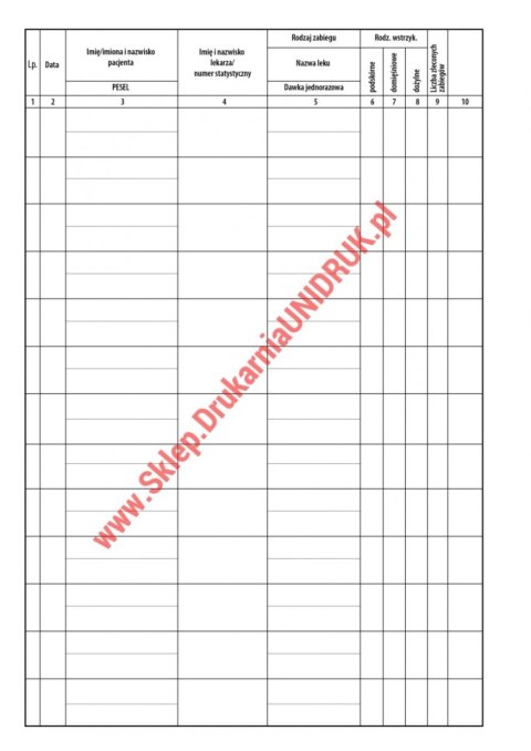 Książka Gabinetu Zabiegowego A4 - 100 kart Książka Gabinetu Zabiegowego A4 - 100 kart