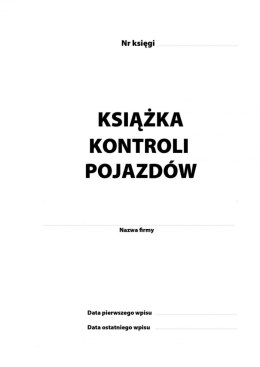 Książka Kontroli Pojazdów A-4 oprawa twarda