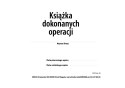 Książka dokonanych operacji A4 - 100 kart - pozioma