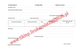 Książka dokonanych operacji A4 - 100 kart - pozioma