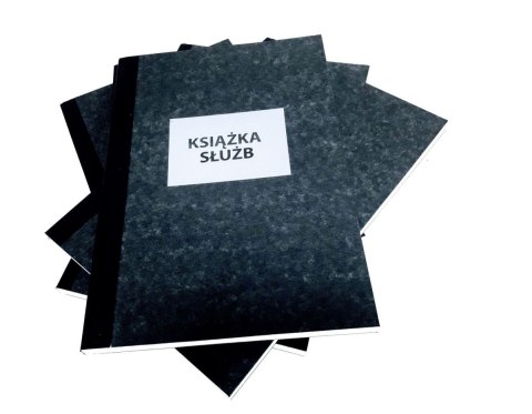 Książka służb A-4 oprawa twarda, numerowana Książka służb A-4 oprawa twarda, numerowana