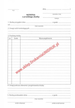 Książka służb A-5 oprawa miękka