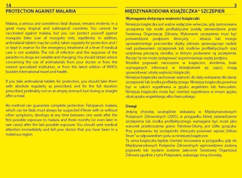 Międzynarodowa Książeczka Szczepień Międzynarodowa Książeczka Szczepień