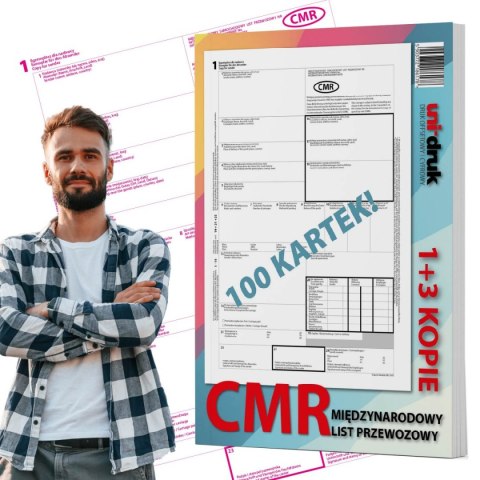 Międzynarodowy List Przewozowy CMR 1+3 100k Międzynarodowy List Przewozowy CMR 1+3 100k