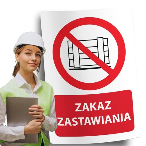 Naklejka 20x30 cm ZAKAZ ZASTAWIANIA Naklejka 20x30 cm ZAKAZ ZASTAWIANIA