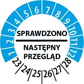 Naklejka inspekcyjna, kontrolka 40 mm / 30 szt. Naklejka inspekcyjna, kontrolka 40 mm / 30 szt.