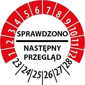 Naklejka inspekcyjna, kontrolka 40 mm / 30 szt. Naklejka inspekcyjna, kontrolka 40 mm / 30 szt.