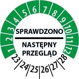 Naklejka inspekcyjna, kontrolka 40 mm / 30 szt. Naklejka inspekcyjna, kontrolka 40 mm / 30 szt.