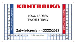 Naklejka na gaśnicę - 200 szt.