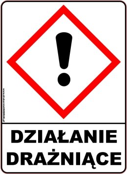 Naklejka ostrzegawcza 