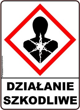 Naklejka ostrzegawcza 