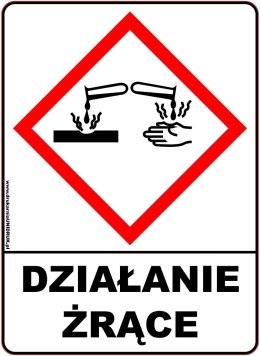 Naklejka ostrzegawcza 