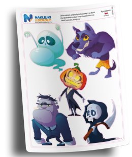 Naklejki Halloween - zestaw 5 sztuk