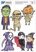 Naklejki Halloween - zestaw 6 sztuk