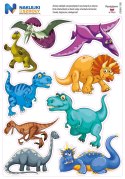 Naklejki z dinozaurami - zestaw 9 sztuk Naklejki z dinozaurami - zestaw 9 sztuk